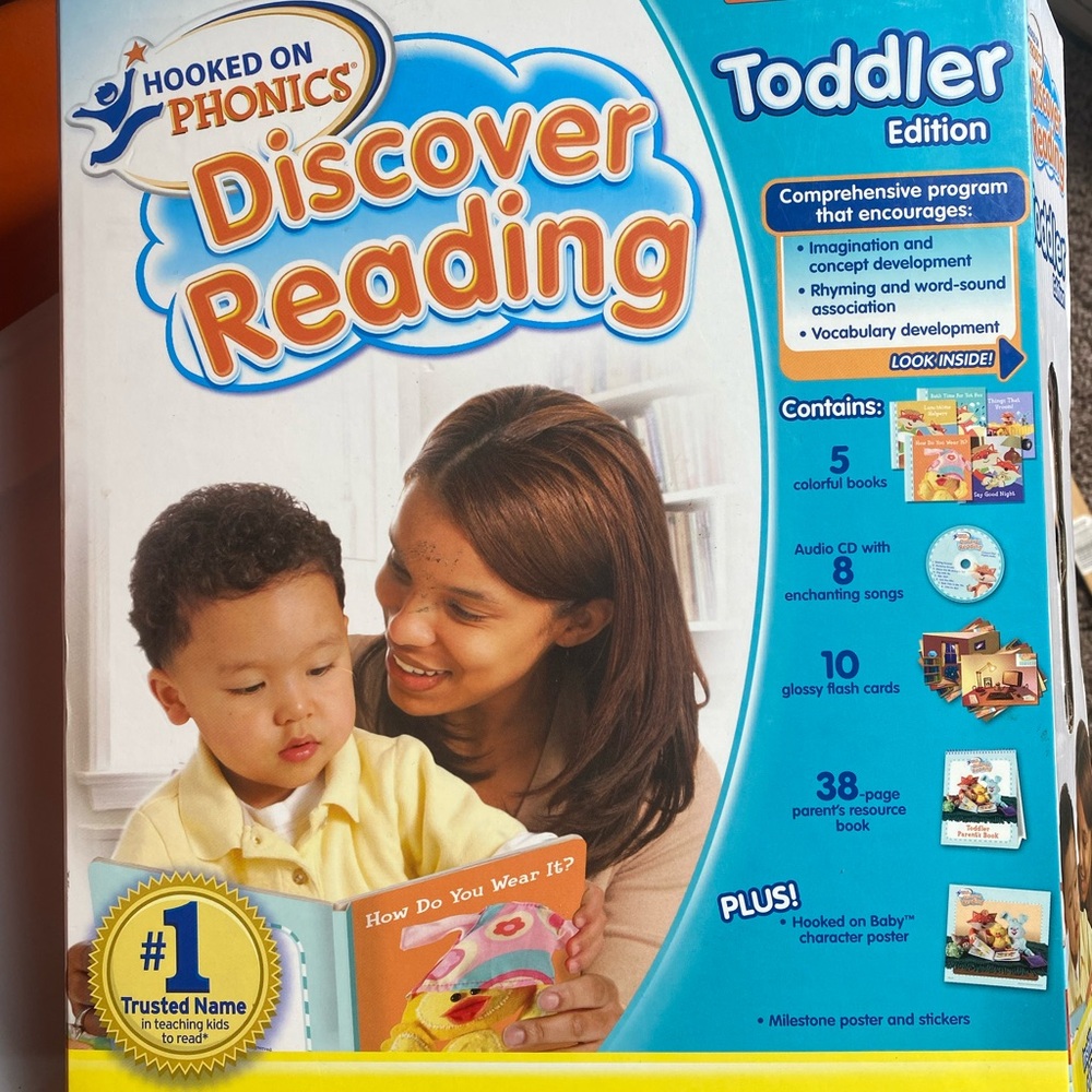 DISCOVER READING TODDLER EDITION (HOOKED ON PHONICS) - Hardcover **BRAND NEW**